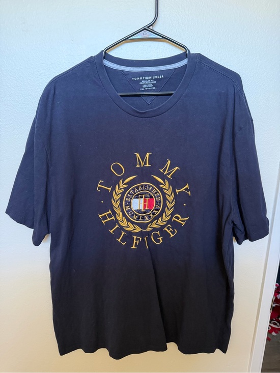 Tommy Hilfiger Other - Tommy Hilfiger Navy Short-Sleeve Tee with Gold Crest